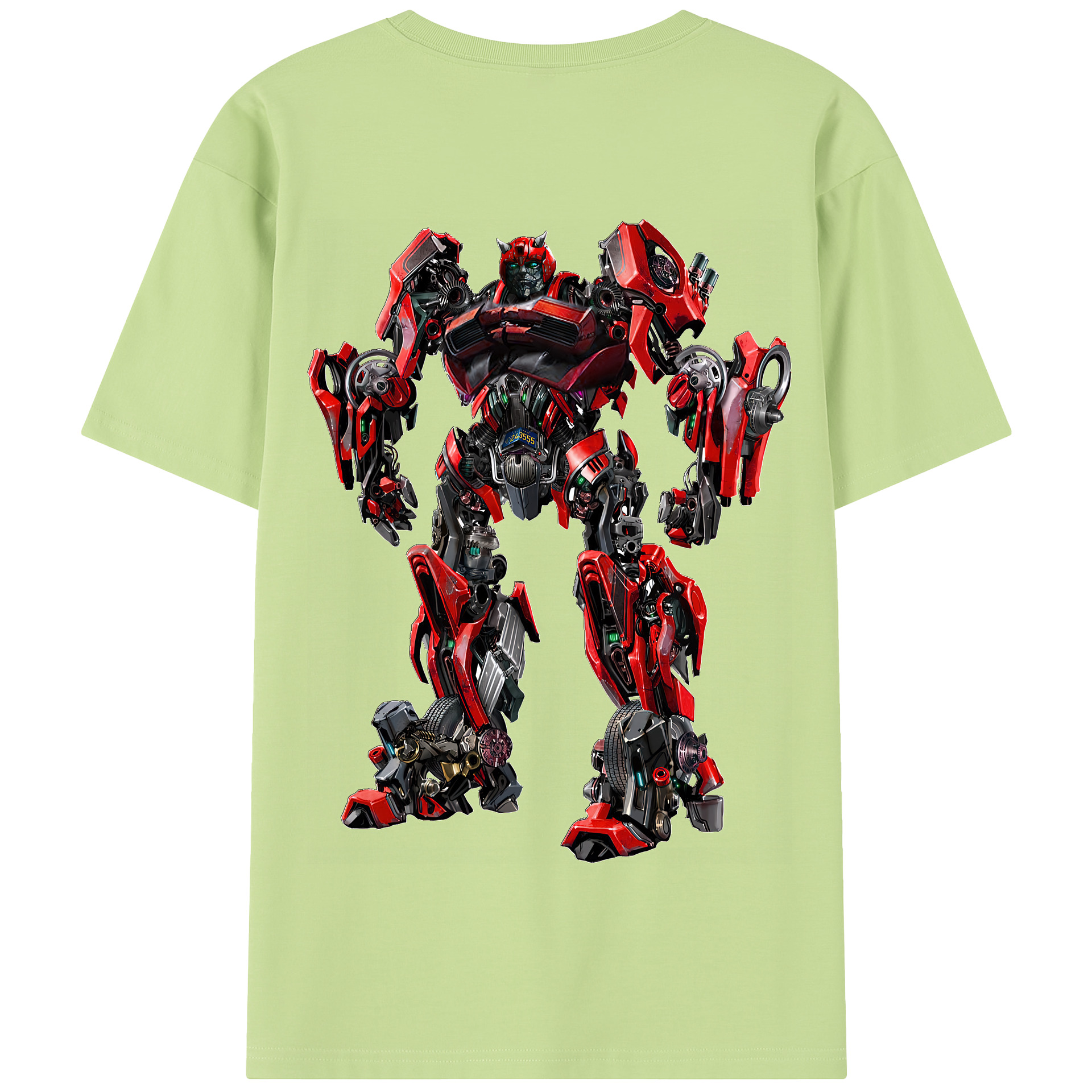（画像用） Transformers トランスフォーマー 綿100％半袖Tシャツ（背面プリント）